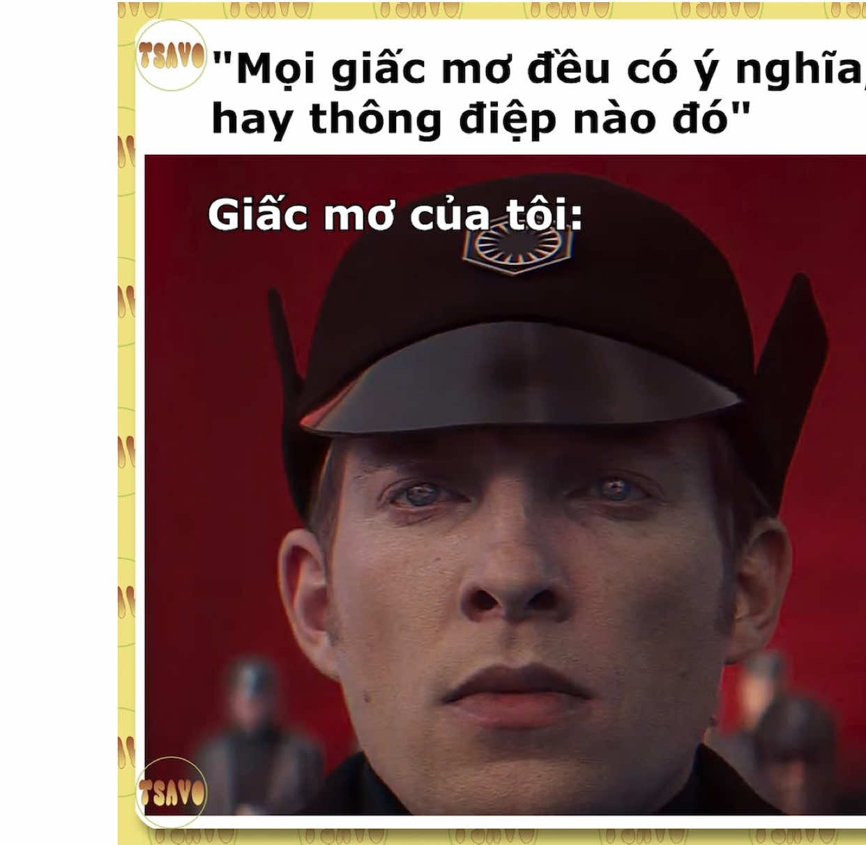 Vì đế chế 🙋‍♂️🙋‍♂️ #TSAVO #kasbernvd #memes #starwars #hux #generalhux #deathisnomore 