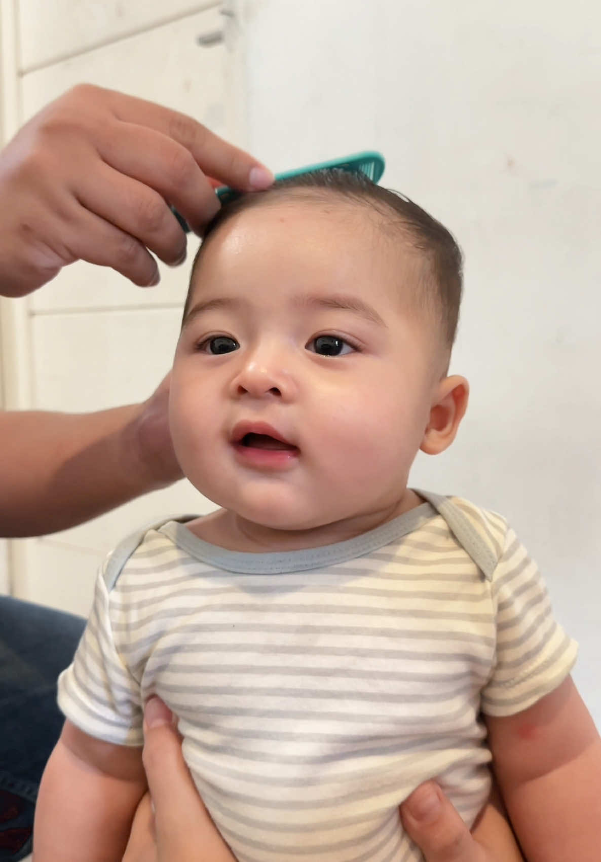 Hairstyle by papa #hairstyle #hairstylebaby #masyaallahtabarakkallah #allahummabarik #baby #babytiktok #babycute #bayilucu #fyp #fypシ゚ 