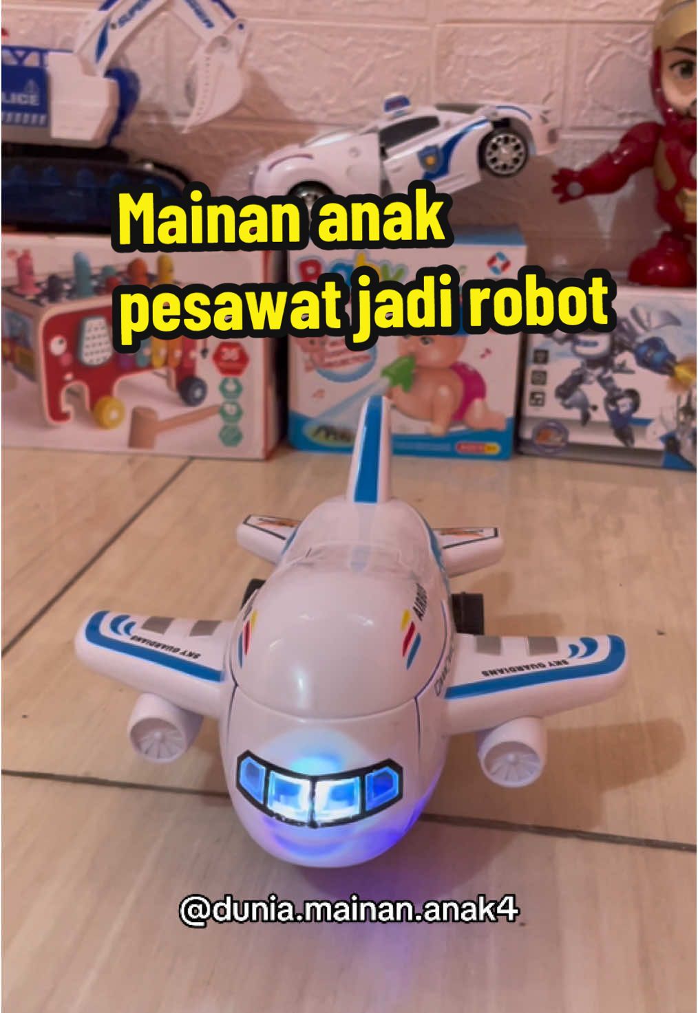 Mainan anak pesawat jadi robot #mainan #mainananak #mainanpesawatjadirobot 