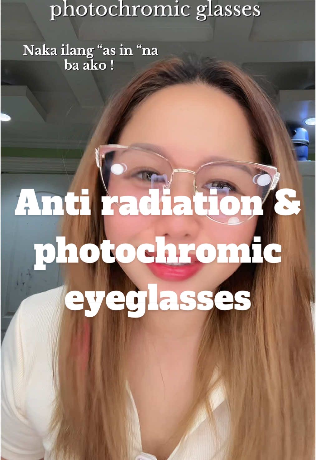 Anti radiation & photochromic glasses 😍😍 ganda ng frame 😍 #antirad #antiradiationglass #antiradiationglass #photochromiceyeglass #photochromicantiradeyeglass #antiradiationeyeglass #trendingnow #viralvideo #tiktokaffiliate #bestbudolfinds #fypシ #quianefe 