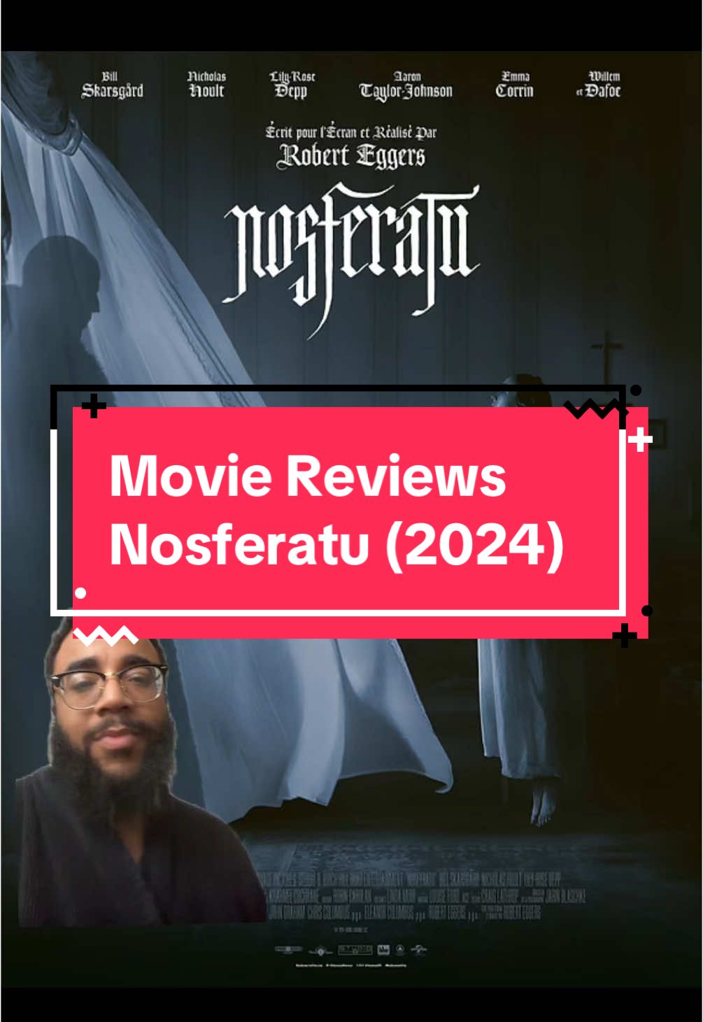 Shout out to Willem Dafoe…bro NEVER misses. #Nosferatu #vampires #horrortok #christmasmovies #movietok #filmtok #cinema #movies #review #recommendations #roberteggers #lilyrosedepp #nicholashoult #willemdafoe #billskarsgård #remake 