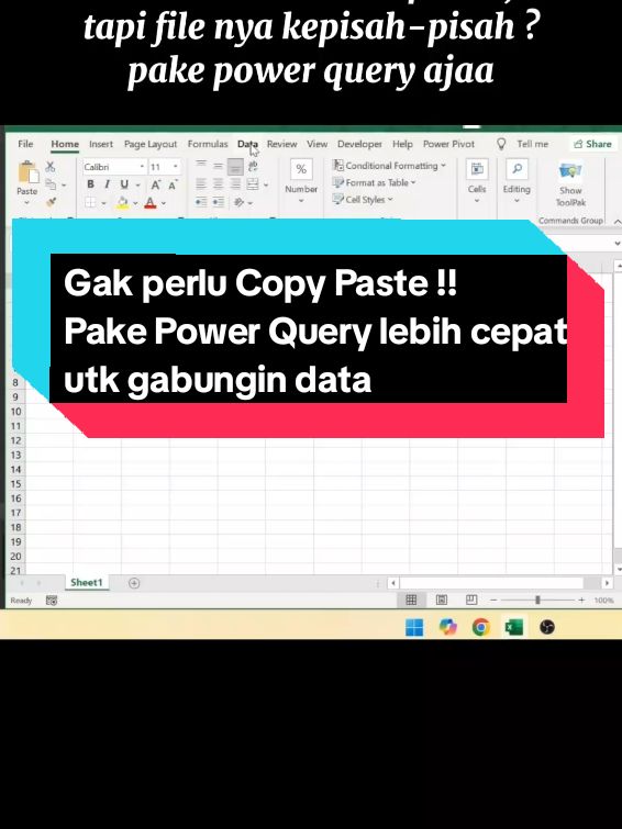 Gabungkan beberapa file jadi satu ? Power Query solusinyaa #datavisualization #exceltips #exceltutorial #excel #fyppppppppppppppppppppppp 