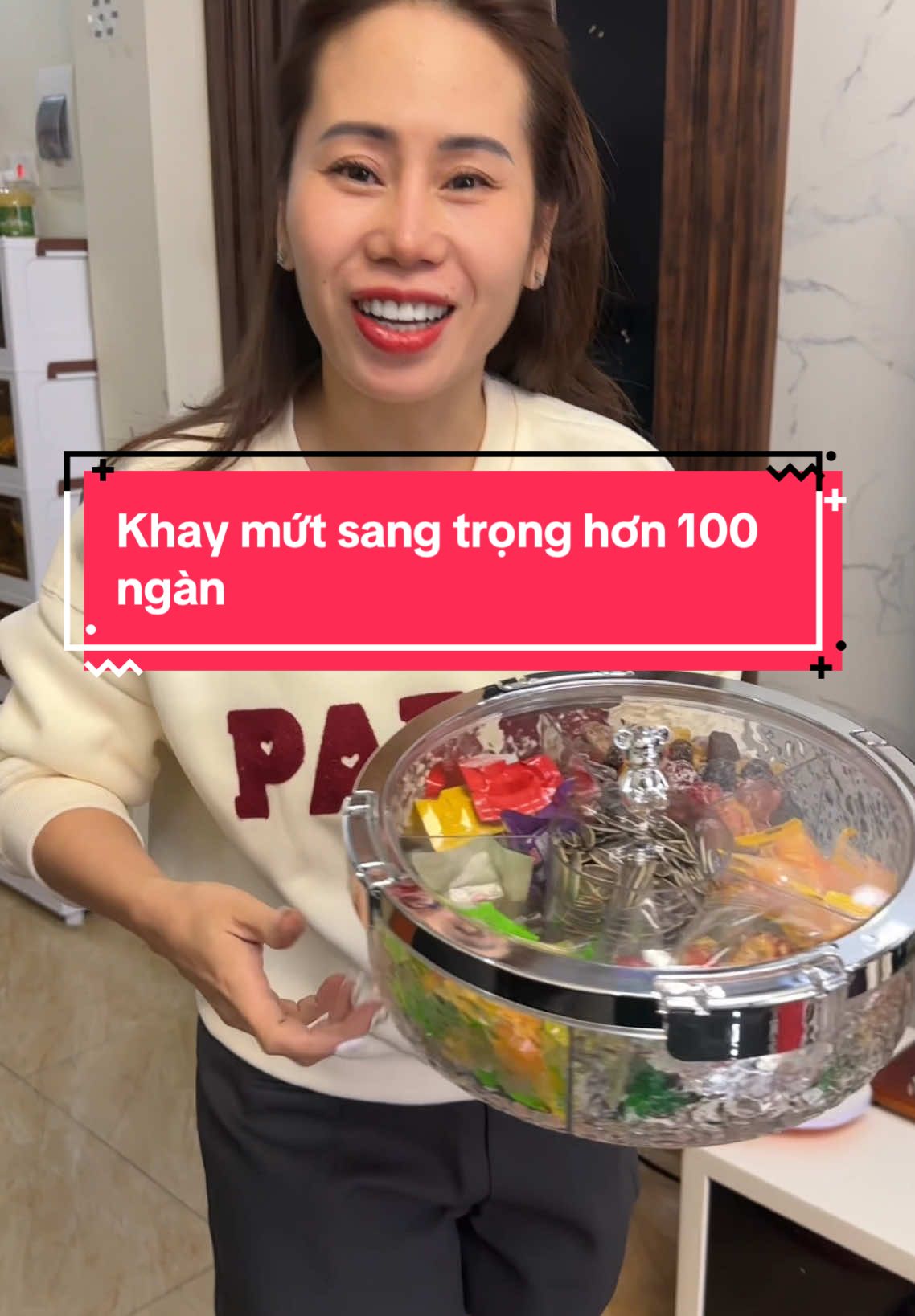 Hơn 100 ngàn mà tiếp khách lịch sự,bày biện ngày tết đẹp mắt  #khaymuttet #khaymut #khaydungmuttet #khaydungbanhkeo #tet #xuhuong #thuythothe 