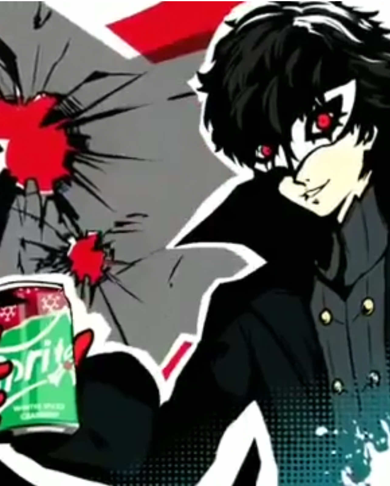 Merry Christmas, go get a Sprite Cranberry #fyp #foryoupage #persona #makotoyuki #persona5 #persona5royal #joker #jokerpersona5 #sprite #spritecranberry #christmas #merrychristmas 