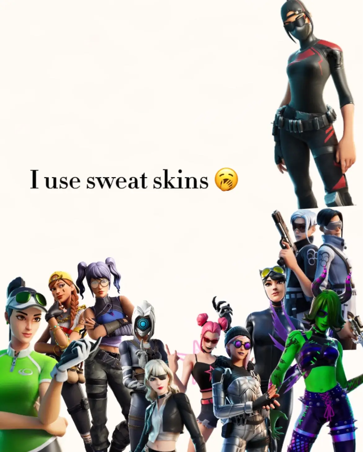 Girly skins !!🥰🎀 #fortnite #girlsarethebest 