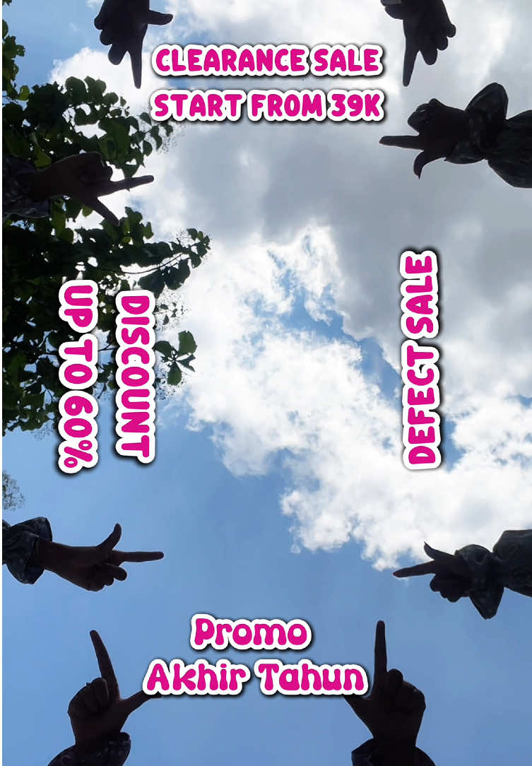 PROMO AKHIR TAHUN🙌🏻🥳❤️‍🔥 Spesial Promo : • Launching NewColl🎉 • Discount Up To 60%🎉 • Clearance Sale Start From 39K🎉 • Defect Sale🎉 • Voucher Melimpah🎉 • Extra Gratis Ongkir🎉 Periode Tanggal : 24 Desember - 26 Desember 2024. Running Mulai Malam Ini Jam 18.30 WIB📌📌 #promo #clearancesale #promoakhirtahun #promotiktok #saletiktokshop #akhirtahun #murahbanget #megasale 