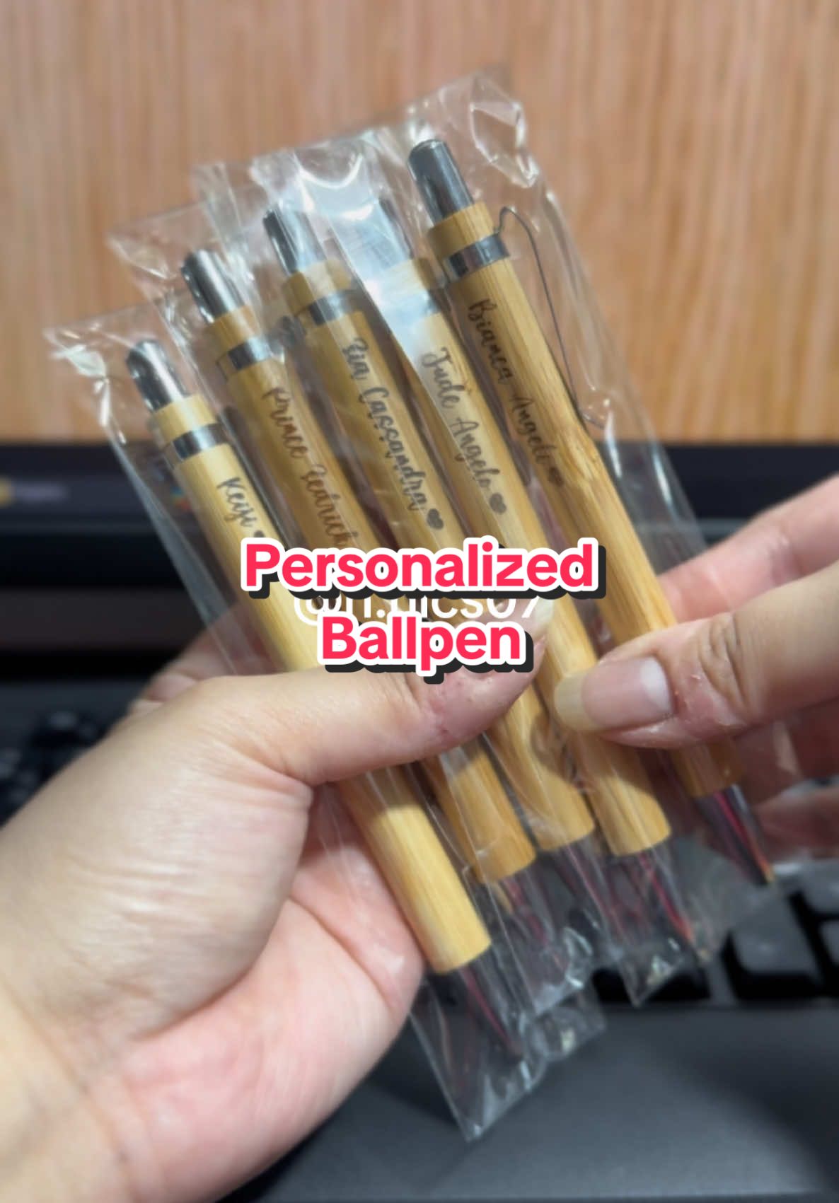 Click the yellow basket to order!❤️ #personalizedballpen #personalized #ballpen #laserengravedballpen #fyp