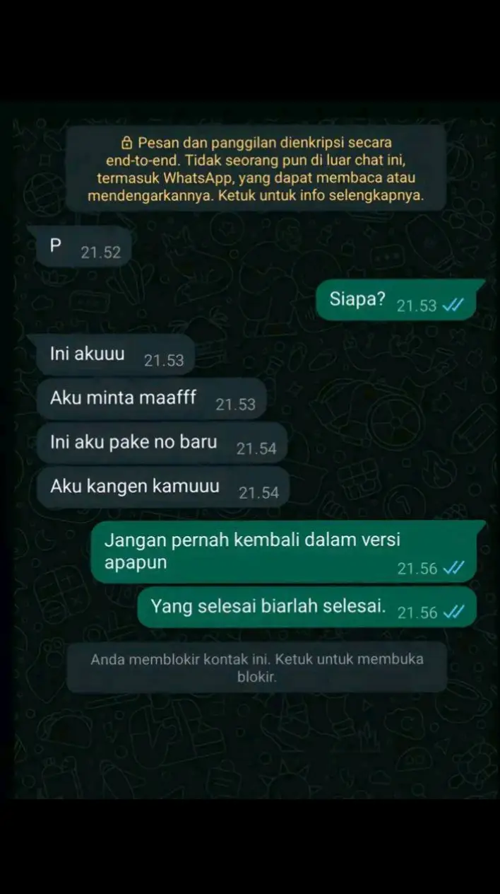 yg selesai biarlah selesai,tolong jangan kembali dalm bentuk versi apapun,,,!