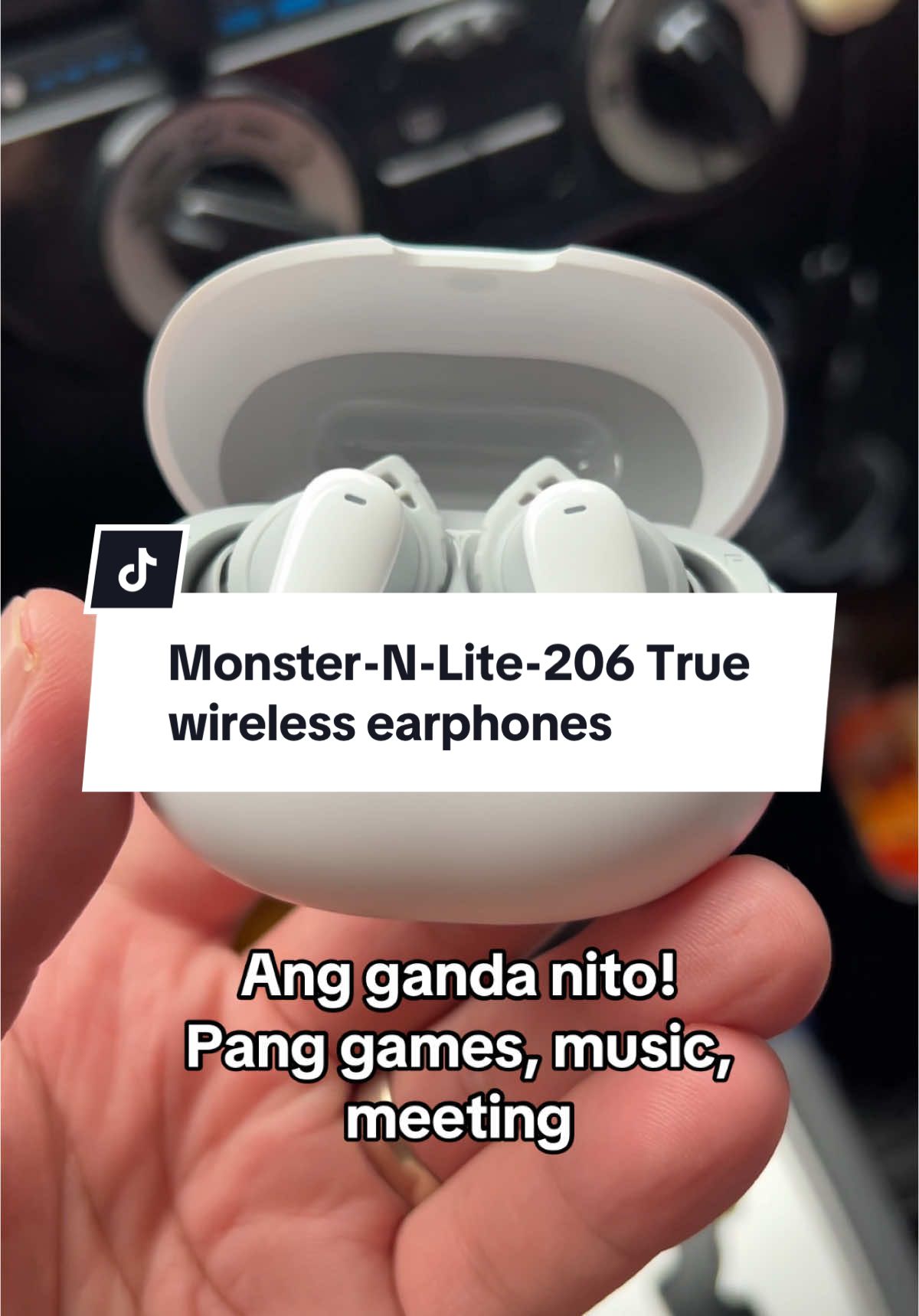 Monster-N-Lite-206 True wireless earphones #fyp #trending #foryou #TikTokShop #earphones #earbuds #bluettoohearphones 