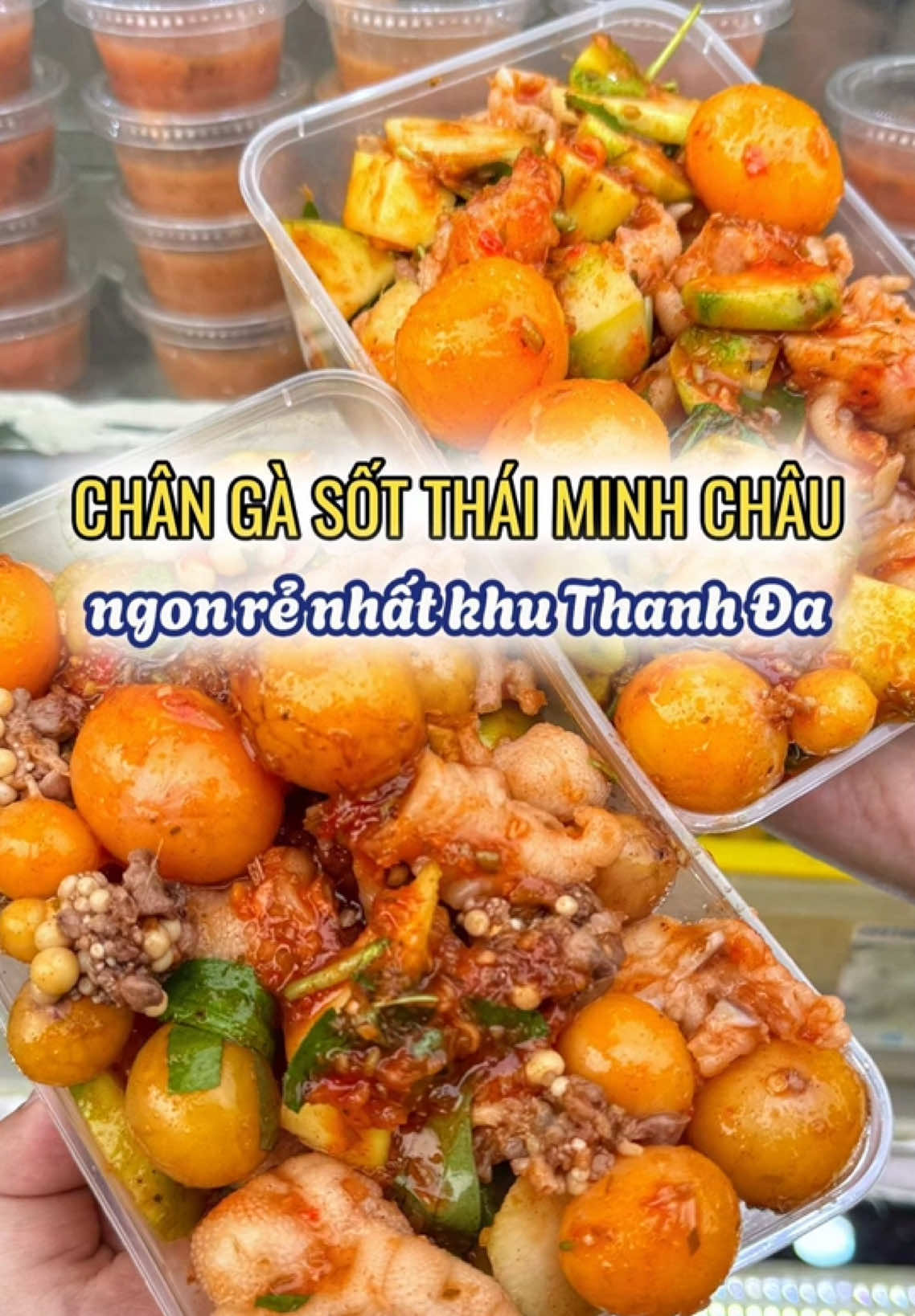 Ngon hết sẩy với chân gà sốt Thái chất lượng ở Bình Thạnh  #saigon #didausaigon #binhthanh #ancungtiktok #LearnOnTikTok 