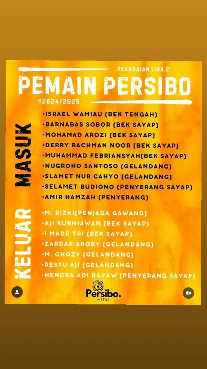 Welcome pada pemain yang sudah bergabung di Persibo Bojonegoro Dan Terima Kasih Untuk Pemain Yang Tidak Lagi di Persibo Bojonegoro🤝 #persibo #persibobojonegoro #suporter #boromania #bojonegoro #dragotifoso #curvanord #bojonegoro_jawatimur #liga2 #sakpolle #fyp 