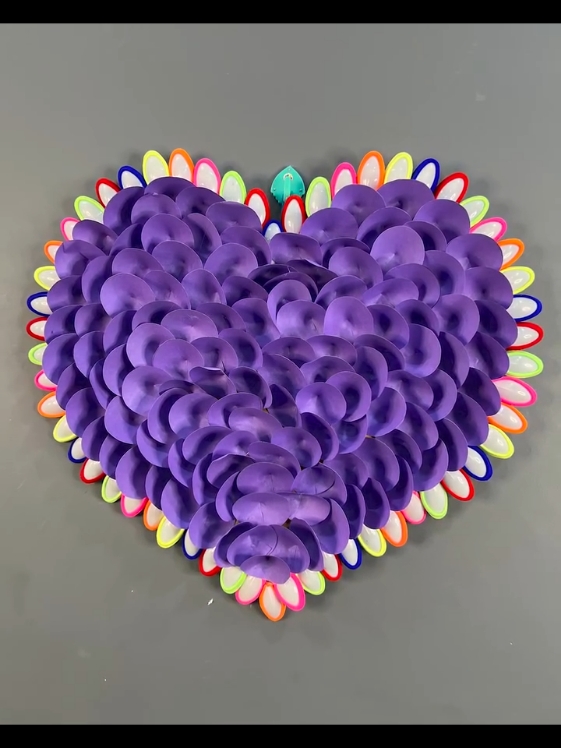 Purple Flower Decor Idea — Paper Craft #floraldecor #papercrafts #purpledecor 