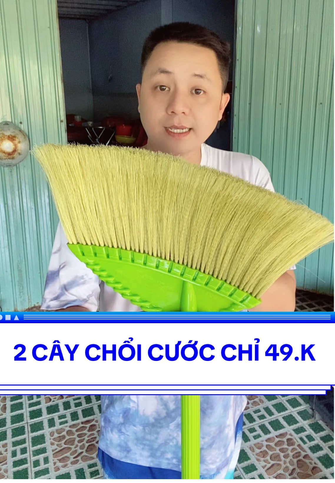 2 CÂY CHỔI CƯỚC BỀN ĐẸP MÀ CHỈ CÓ 49.K #choicuoc #choicuocquetnha #choicuocnhua #choicuoccannhua #choiquettrannha #tranminhdung 