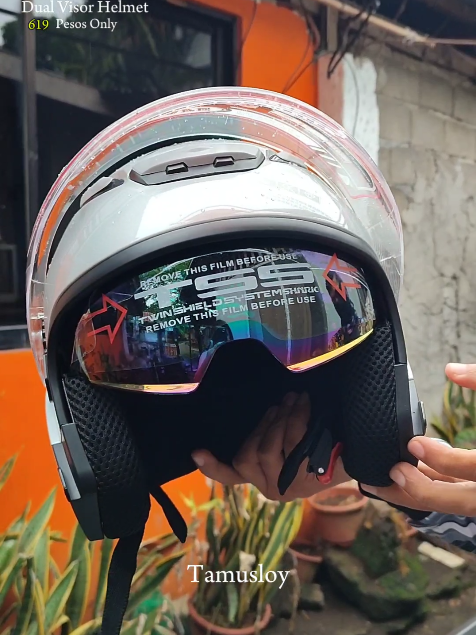 Dual Visor Helmet Mura lang #helmet #dualvisorhelmet #helmetforriders #akahelmet 