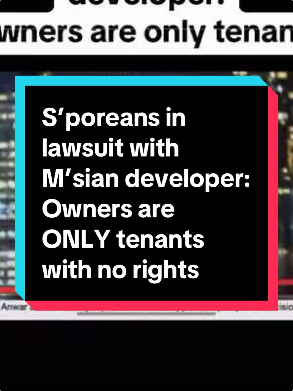 Singaporeans suing Malaysian property developer for selling property with 99 lease instead of 99 years leasehold properties, which doesn’t give them full legal rights to the properties. #fyp #sgtiktok #sgfyp #johorproperty #jonathankong 