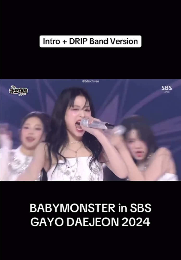 Keren Parah 🔥 #babymonster #sbsgayodaejeon2024 #baemon #monstiez #fypシ゚viral🖤video 