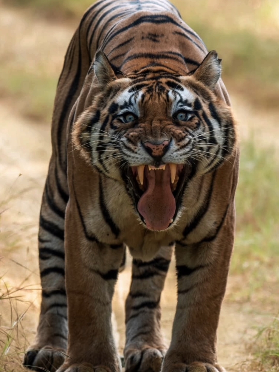 Harimau (Panthera tigris) adalah spesies kucing terbesar yang masih hidup dari genus Panthera. Harimau memiliki ciri loreng yang khas pada bulunya, berupa garis-garis vertikal gelap pada bulu oranye, dengan bulu bagian bawah berwarna putih. Harimau adalah pemangsa puncak, mereka terutama memangsa ungulata seperti kijang dan babi celeng. Harimau adalah hewan teritorial dan umumnya merupakan pemangsa soliter yang penyendiri, tetapi tetap memiliki sisi sosial. Mereka tetap tinggal di area-area yang berdekatan, untuk mendukung kebutuhan makanan dan membesarkan keturunannya. Anak harimau tinggal bersama ibu mereka selama sekitar dua tahun, kemudian akan hidup mandiri dan meninggalkan daerah jelajah ibu mereka untuk membangun rumah mereka sendiri. #harimau #tiger #fyp 