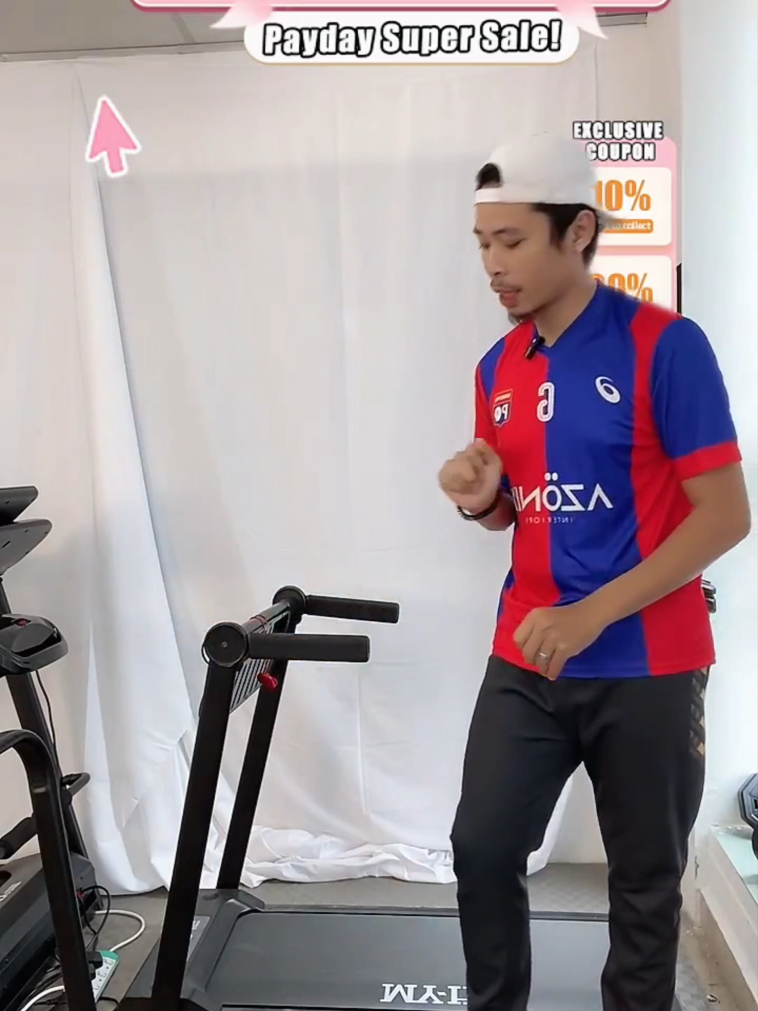 Step up your fitness game with our state-of-the-art treadmill! Designed to help you achieve your fitness goals, this treadmill is the perfect companion for a healthy lifestyle.！