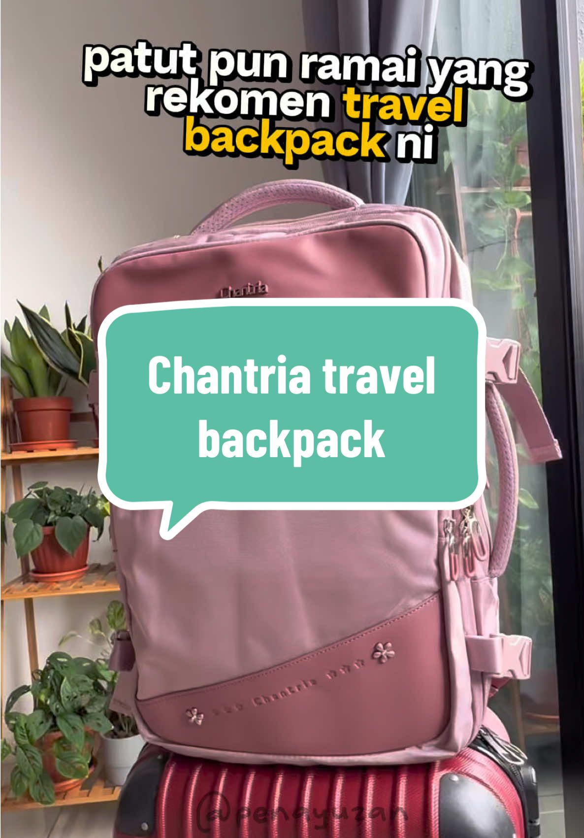 Replying to @iffah | ♡Art▪︎ backpack camni pun praktikal! Nak attach dengan luggage boleh. Nak carry boleh. Nak backpack boleh! Material berkualiti beb, color pun cantiks! Pale mauve. . #travelneeds #travelbag #travelbackpack #backpacker #barangtravel 