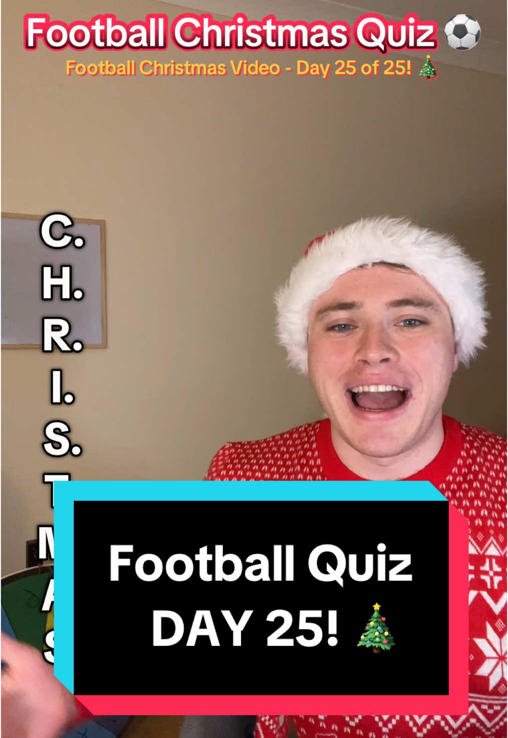 Merry Christmas Everyone! 🎄 #footballquiz #footballchallenge #footballtiktok #football #soccerquiz #footballpointless #1percentclub #fyp #christmasfootball 