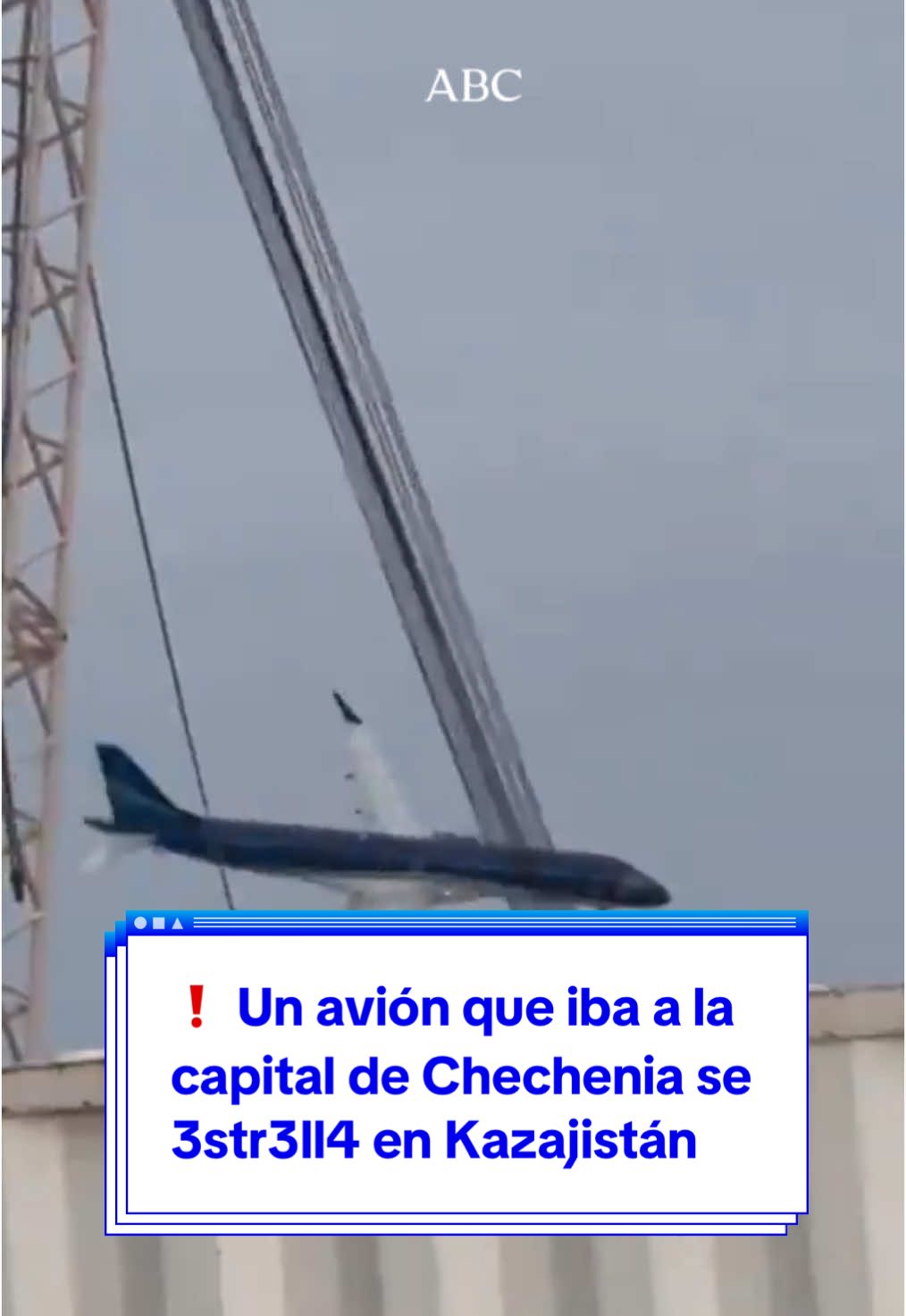 ❗️ Un avión que iba a la capital de Chechenia se 3str3ll4 en Kazajistán | #plane #avion #kazajistan #chechenia #airplane #airport #aeropuerto #rusia