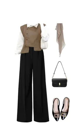 #inspirasioutfit #vest #vestblouse #fashionwanita #elegantstyle 