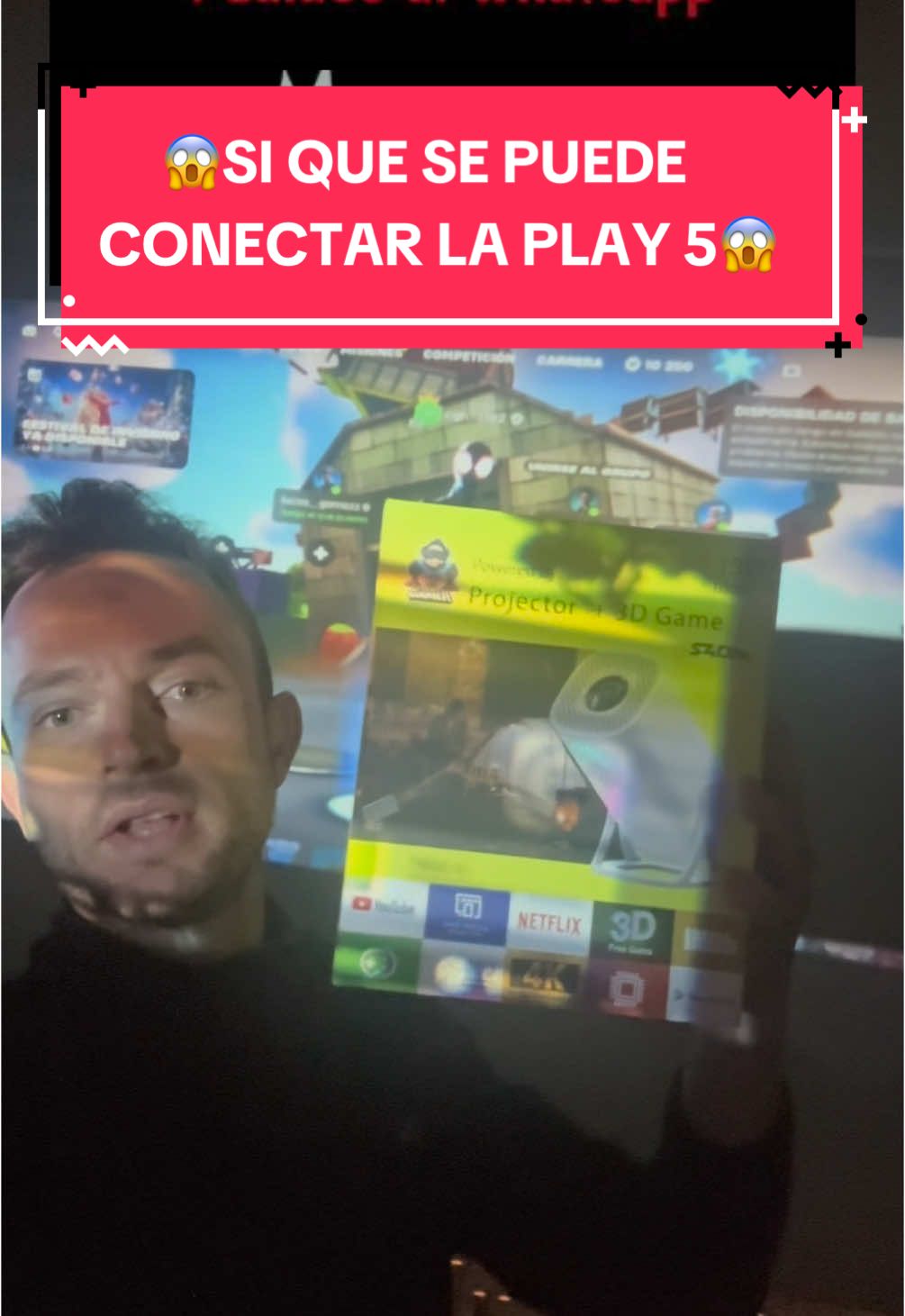 Respuesta a @Espe David Tartalo G #proyector #consola si que es compatible con la #playstation5 lo podéis ver en este #viddo  #proyectorportatil #consolas #videojuegos #playstore #regalos #videoconsolas #juegosretro 