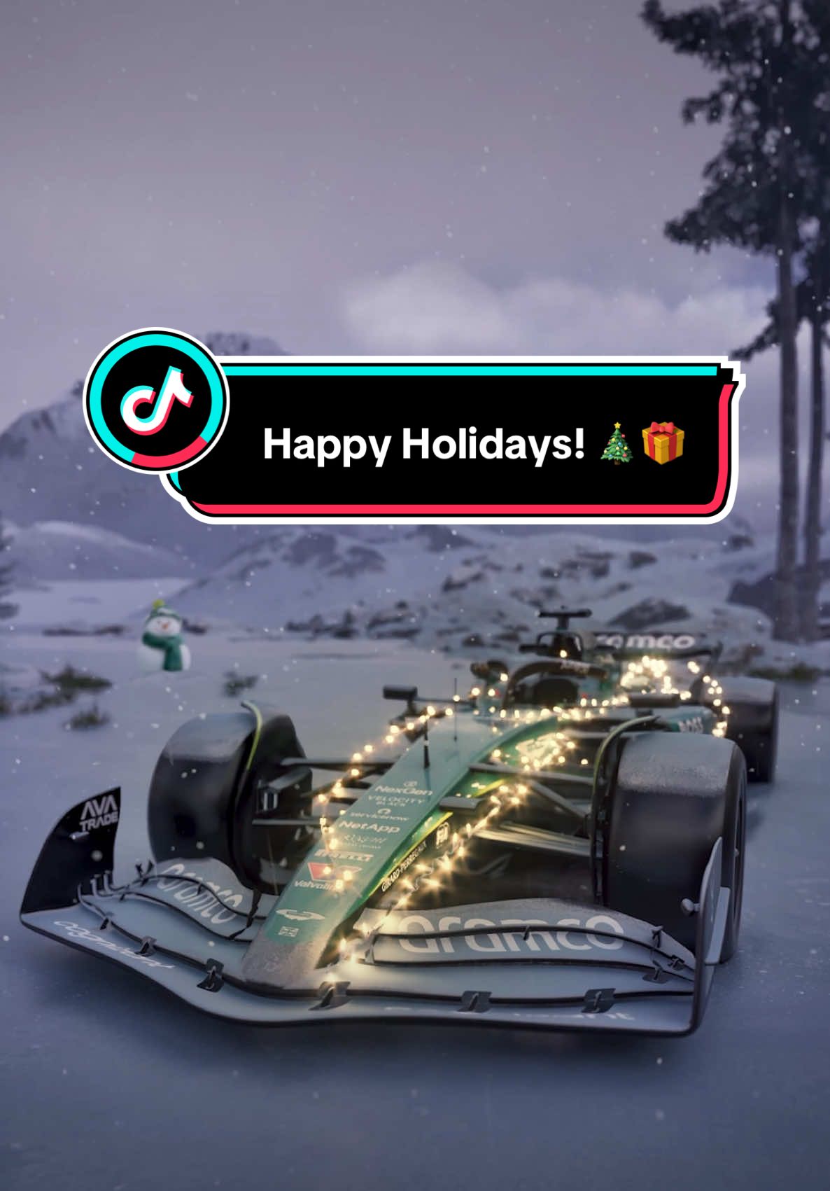 Happy Holidays to all of our fans, teammates and partners celebrating across the world. 💚 #F1 #f1tiktok #Motorsport #f1edit #formula1 