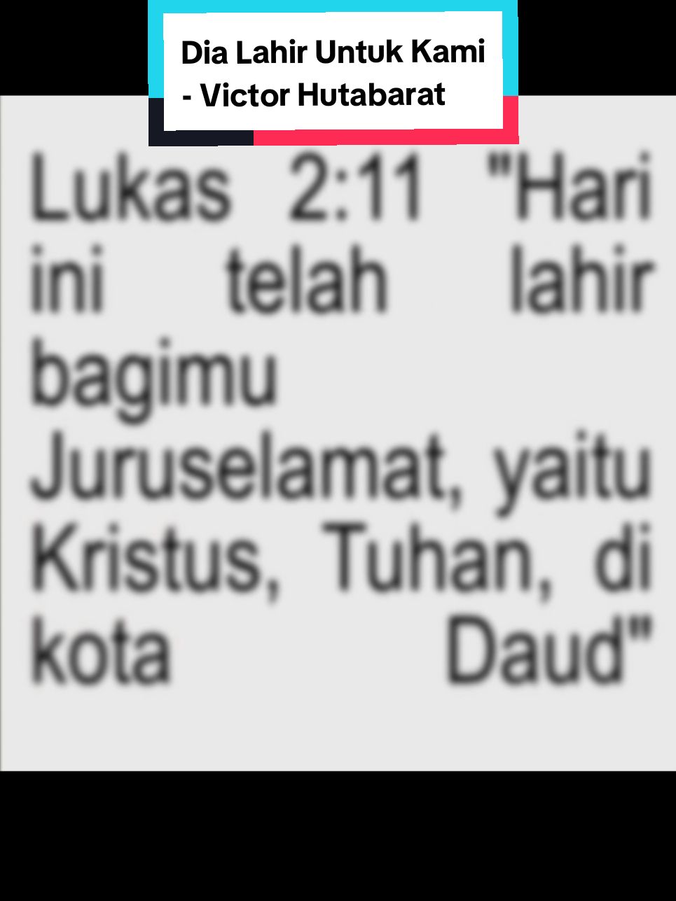 ⊹₊⟡⋆ Lukas 2:11 Hari ini telah lahir bagimu Juruselamat, yaitu Kristus, Tuhan, di kota Daud. 🎧: Dia Lahir Untuk Kami - Victor Hutabarat • • #merrychristmas #victorhutabarat #christmas #ayat #fyp #lukas #natal #harinatal #Juruselamat #Jesus 