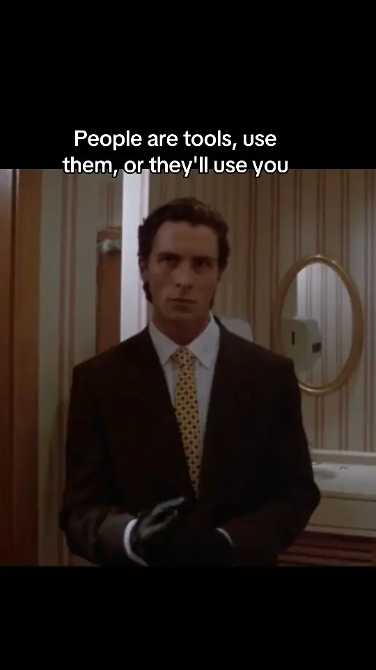 #fyp #patrickbateman #manipulator #manipulation #relatable #psychopath #mentalproblems #mentallyill #psycho 