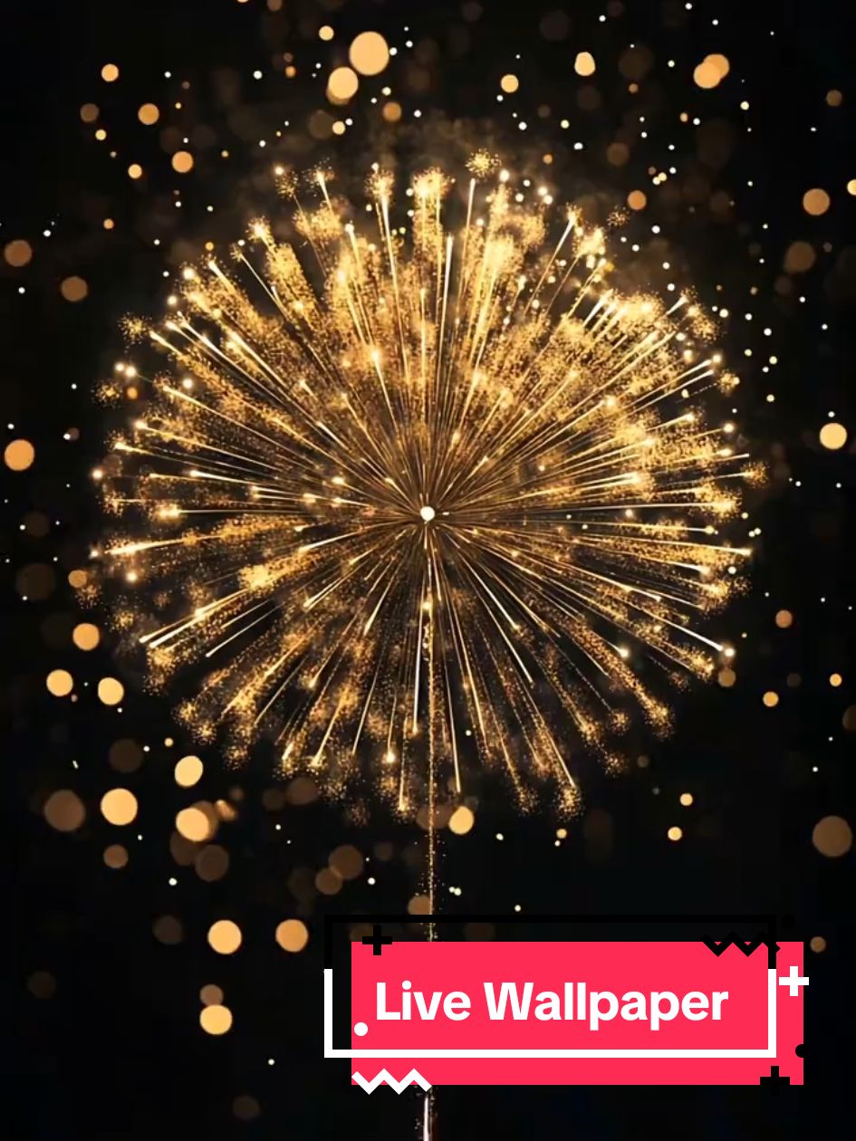 Live wallpaper for Happy New year!新年のカウントダウン用壁紙 #壁紙 #wallpaper #livewallpaper #ダイナミック壁紙 #花火 #fireworks #2025 #happynewyear 