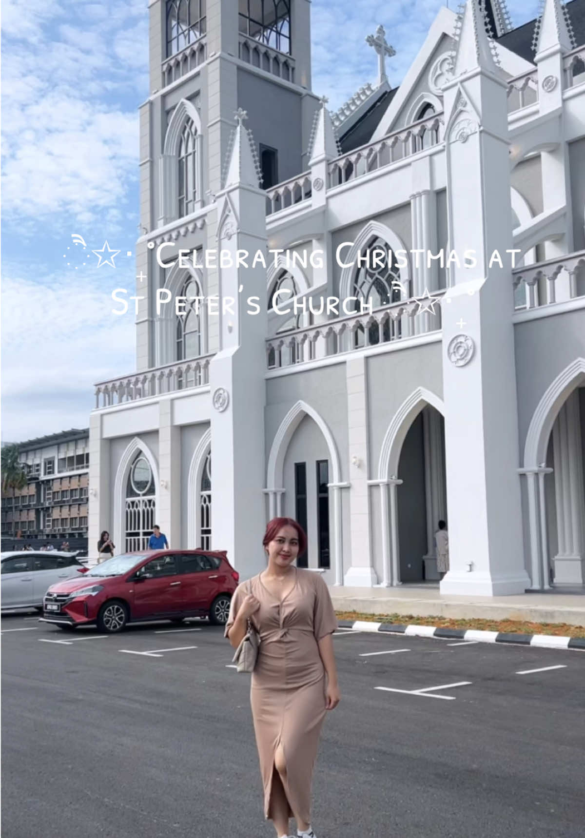 Newly opened catholic church in Kuching 🤍 Very beautiful apa lagi kalau malam ! Vibe2 Rome 🫶🏻 #christmas 