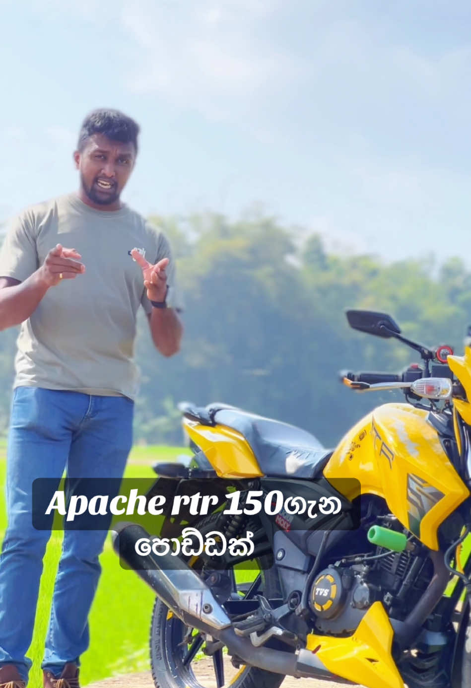 Apache rtr 150 ගැන පොඩ්ඩක්#automobile #speed #viral#apache #bikers #tiktok #best #everyදේම 