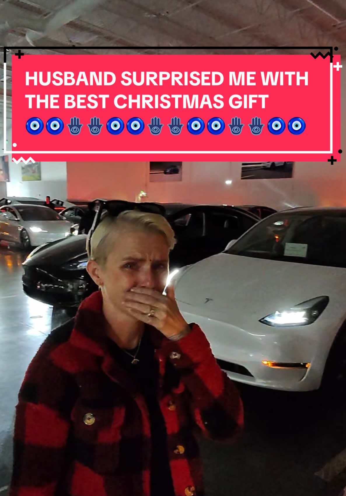 My Indian  🇮🇳husband @The Vernekar family boys took me to Tesla for window shopping and surprised me with a brand new car🧿 Where does he get these ideas?I was so mad at first then I just felt bad.😬 Merry Christmas y’all.  Moral of the story TAKE CARE OF YOUR MAN 🥰🥰🥰 #merrychristmas #gift #giftideas #christmastiktok #viralvideo #fyp #news #trending 