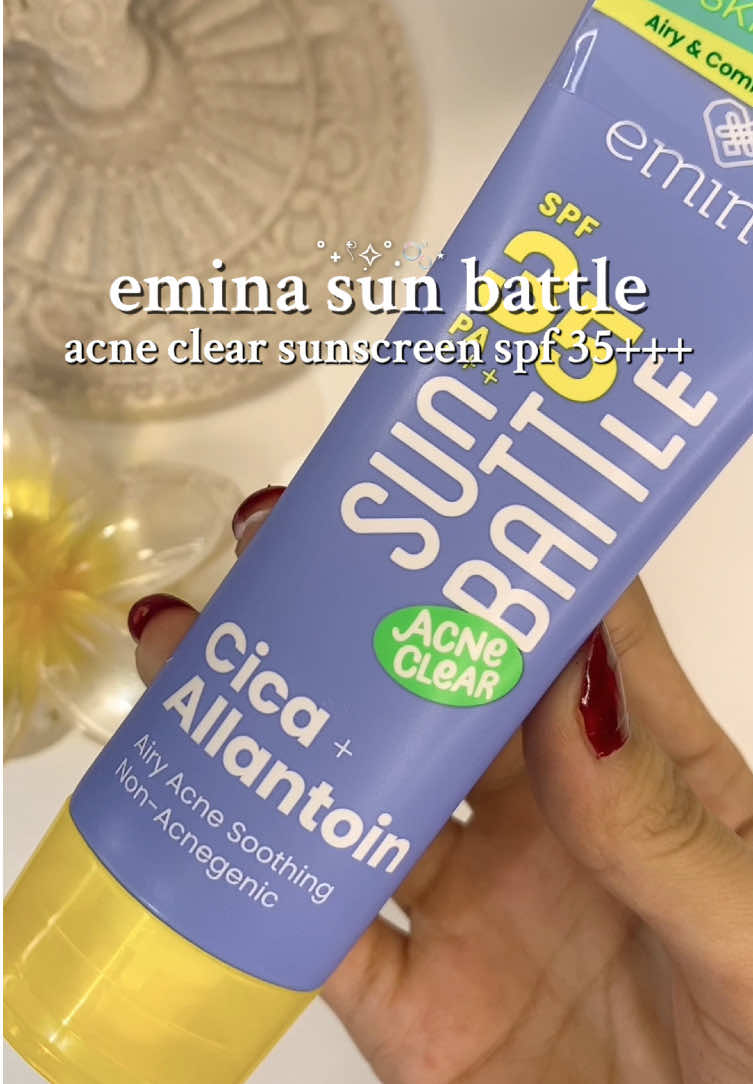 sunscreen oil control APPROVED‼️ cocok buat oily skin dg kandungan cica allantion bisa meredahkan jerawat kemerahan!! @Emina Store  #susncreenemina #sunscreenoilcontrol #rekomendasisunscreen #suncreen 