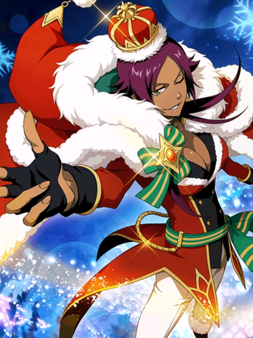 I keep getting Christmas Yoruichi over Gremmy and Liltotto but🎄 Merry Christmas 🎅 #bleach #bleachbravesouls #bleachcommunity #christmas  #animecommunity #yoruichishihōin 