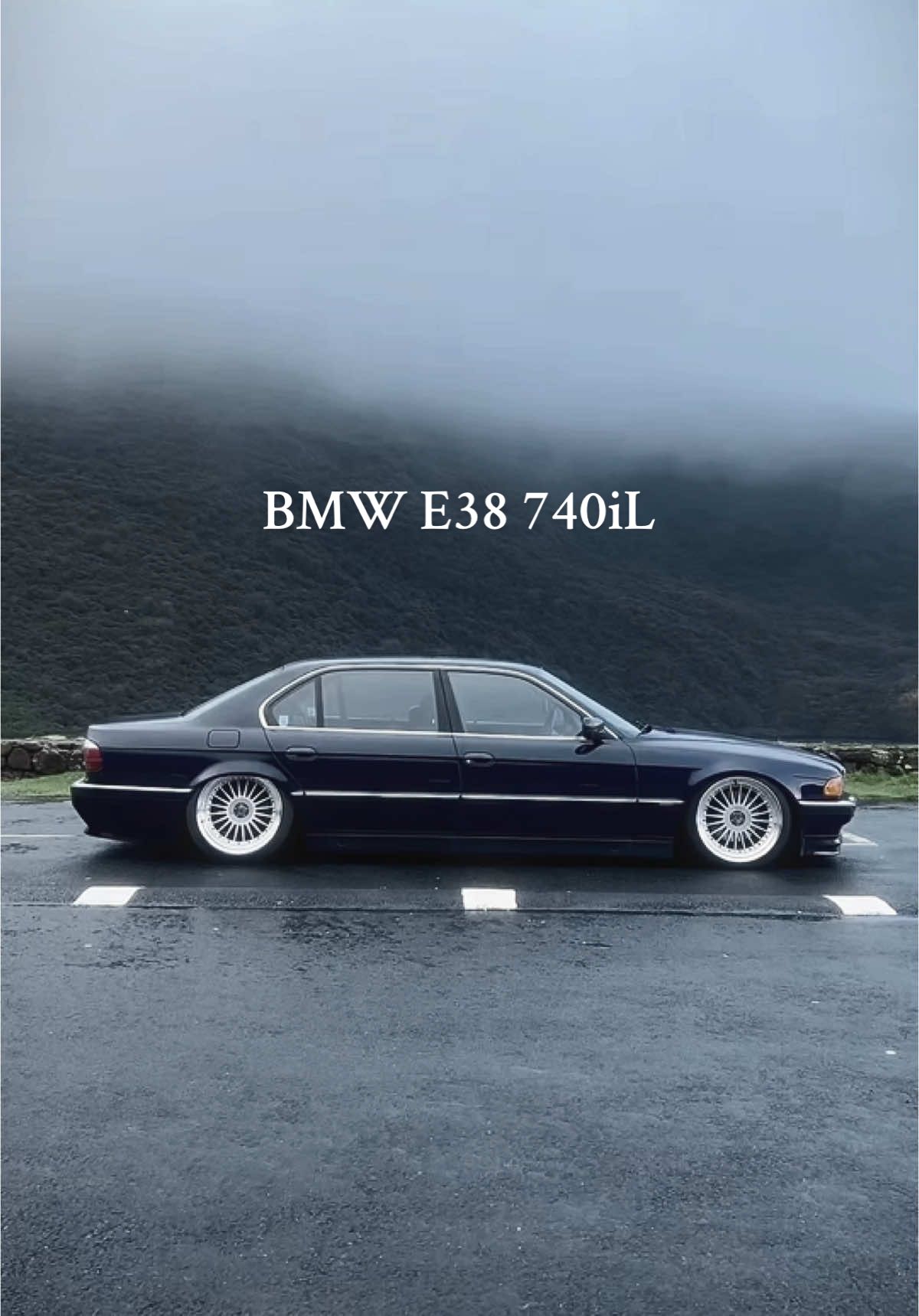 Misty Mountains #e38#alpina#bmw#slammed#stanced#camber#bagged#airsuspension#canon#ireland#irishcarscene#photography#CapCut 