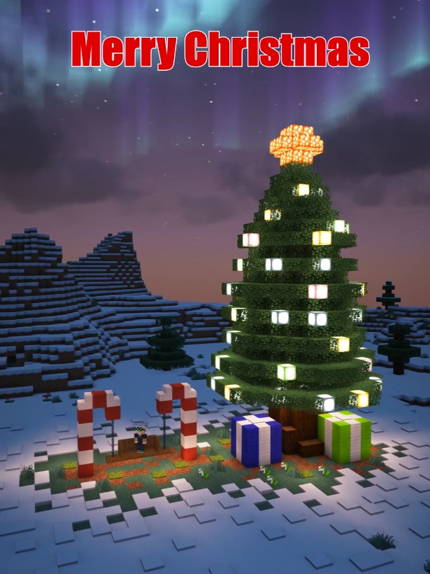 Christmas Tree Special🎄 Minecraft Tutorial 🎅 #minecraftideas #Minecraft  #minecraftbuilding #fyp  #minecrafttutorial #fypp #christmas 