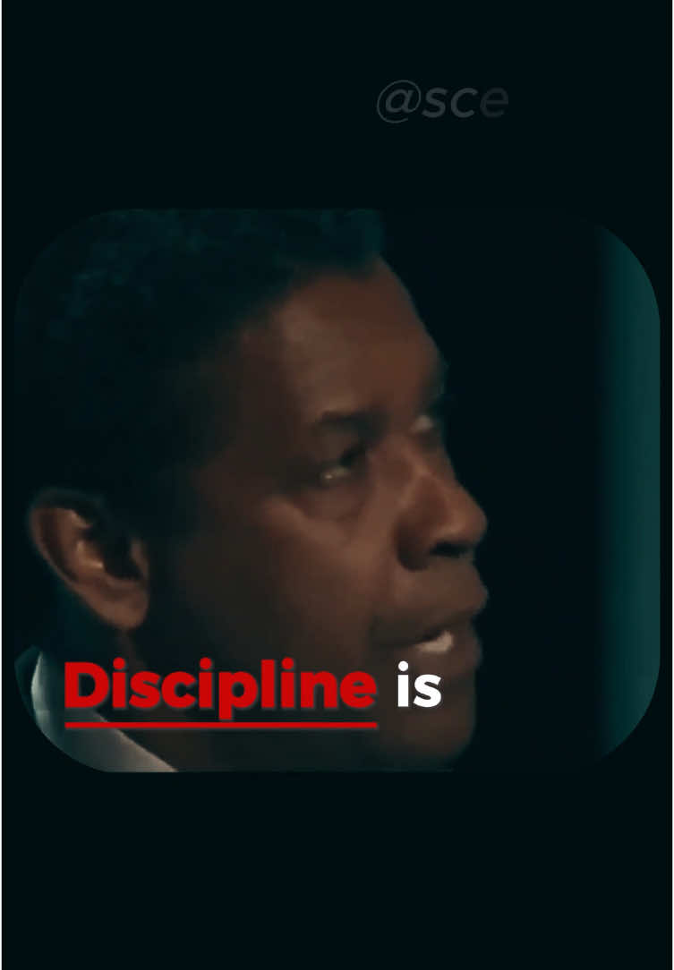 Discipline is your best friend #denzelwashington #mindsetmotivation #quotes 