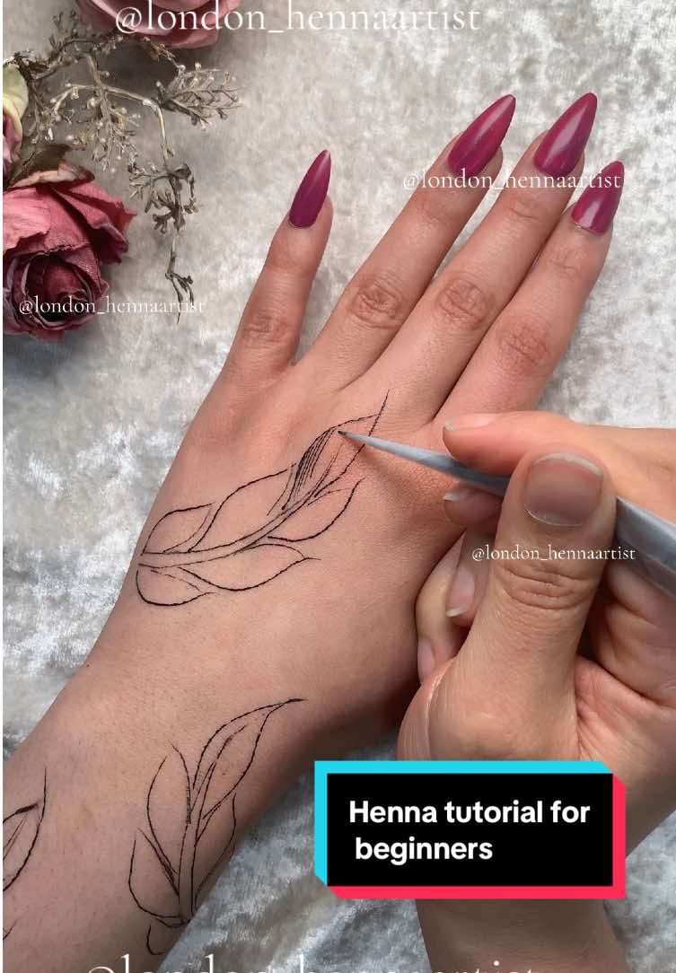 #creatorsearchinsights henna tutorial for beginners #fyp #henna 