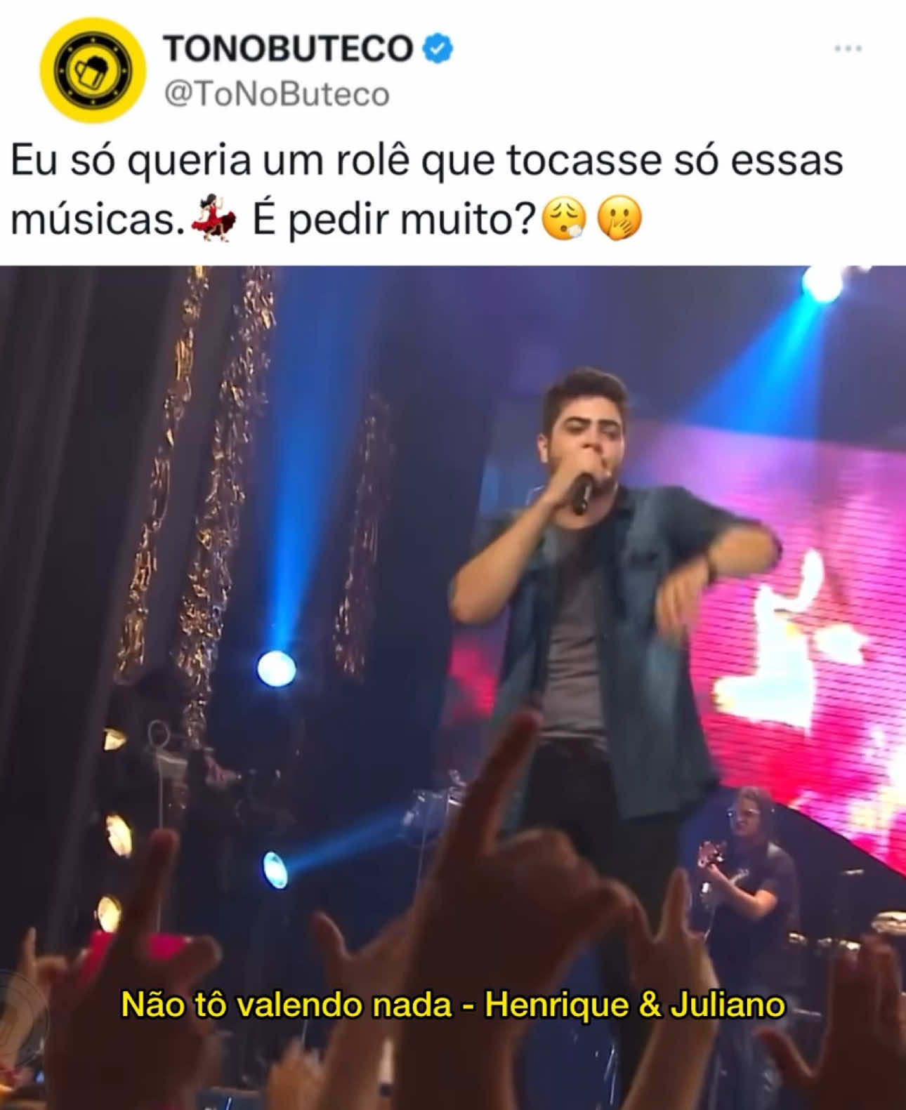 Essa marcou época!💃🏻🔥 • #henriqueejuliano #naotovalendonada #sertanejo #fyp #viral #foryou #fypシ #viralvideo #foryoupage #capcut #fy #musicasparastatus 