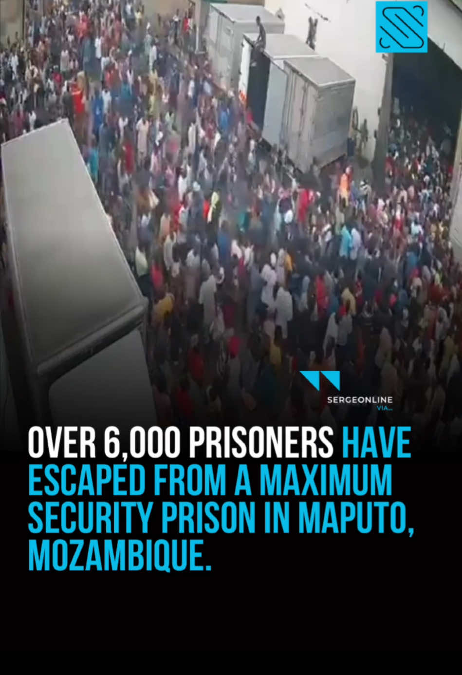 Over 6,000 prisoners have escaped from a maximum security prison in Maputo, Mozambique. They reportedly overpowered the prison guards and seized their AK-47 rifles. #prisonbreakmoments #SergeOnline #SergeEntertainment #mozambique 