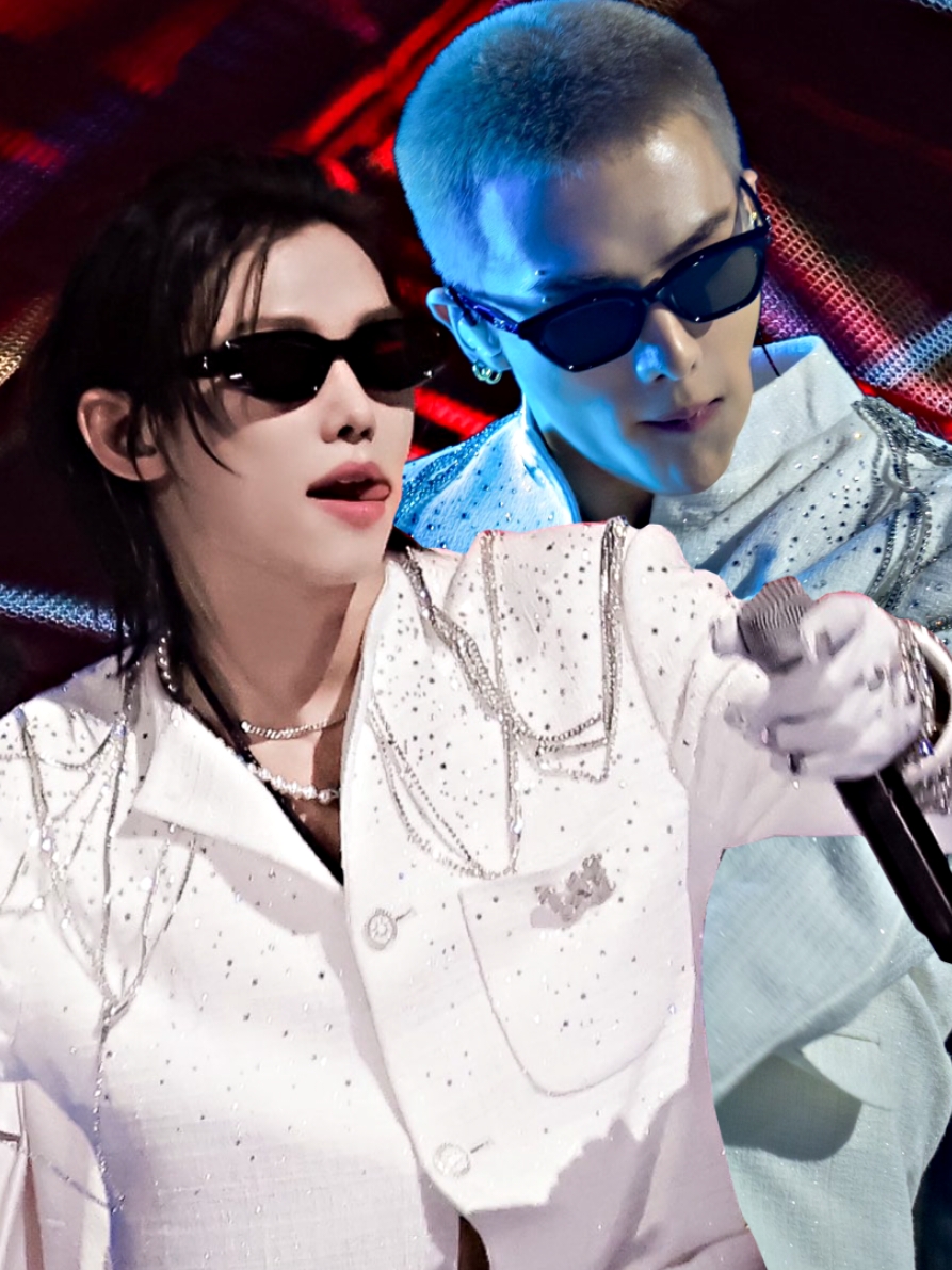 Buzzcut Hyunjin and black haired Felix, Merry Hyunlixmas very indeed!! #hyunjin #felix #hyunlix #sbsgayodaejun #hyunjinxversace #felixxlouisvuitton #hyunjinedit #felixedit #hyunlixedit   #skzatsbsgayodaejeon #straykids 