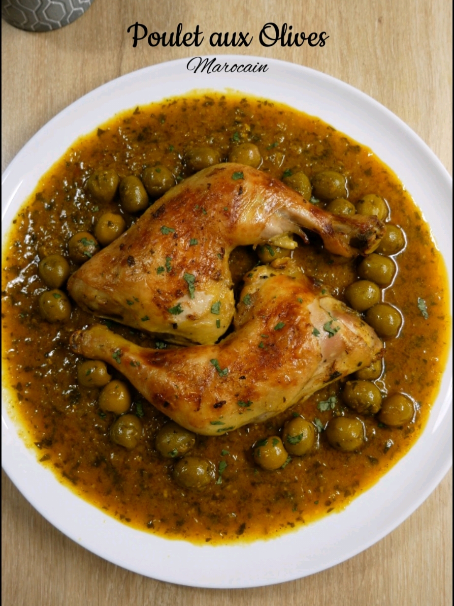 Recette de Poulet aux Olives. #recette #pouletauxolives #poulet #maroc #tagine #ammey #pourtoi 