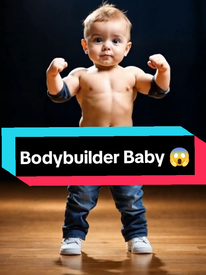 Baby really got some muscles...😍😍 #baby #trend #agt #bgt #midjourneyart 