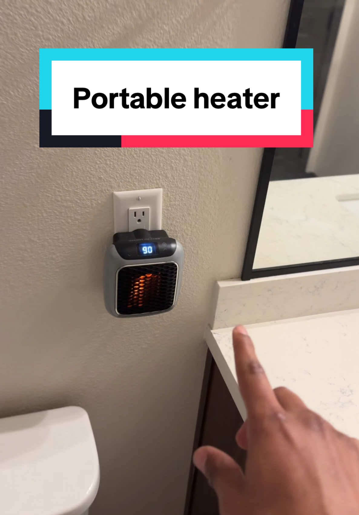 This portable heater is def my favorite and it’s saved me money🔥🤝🏽#heater #portable #spaceheater #warm #winter #cold #newyearnewaura 