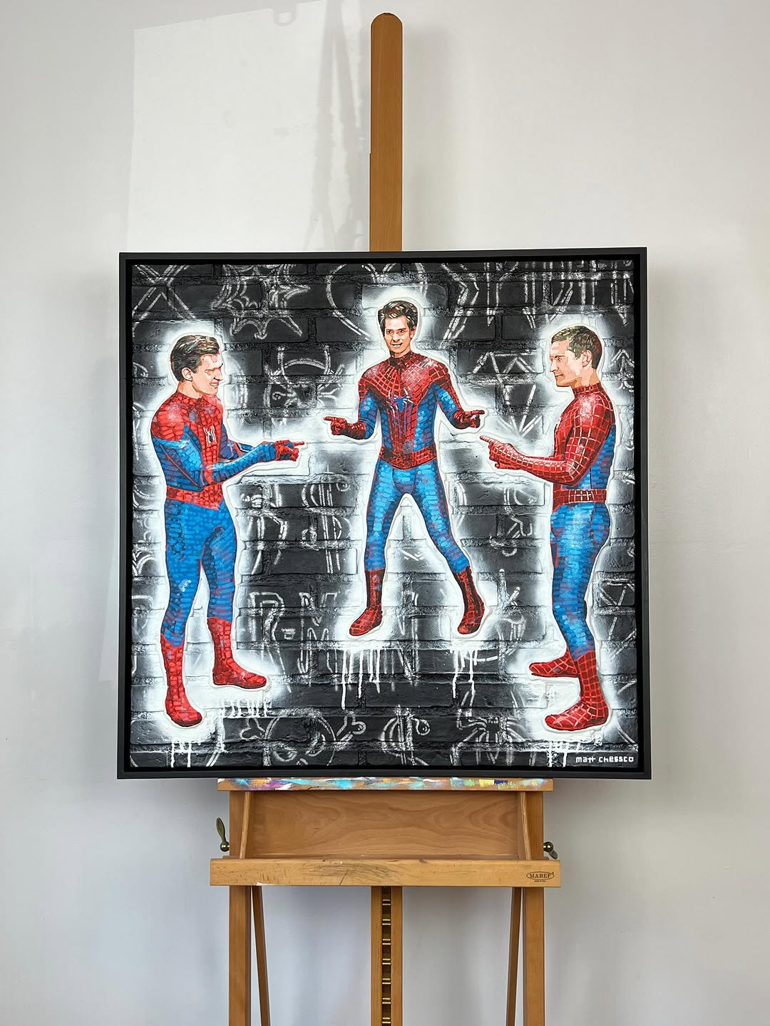 Awesome 🔥 . By @mattchessco . . #art #painting #oiloncanvas #spiderman #creative