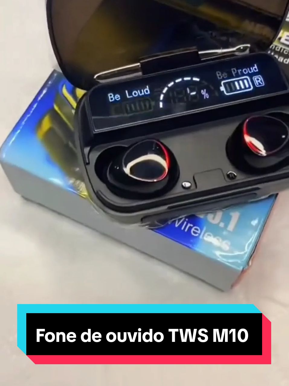 Fone de ouvido TWS M10  Link na Bio  #produtos #shopee #viral #natal #presentes 