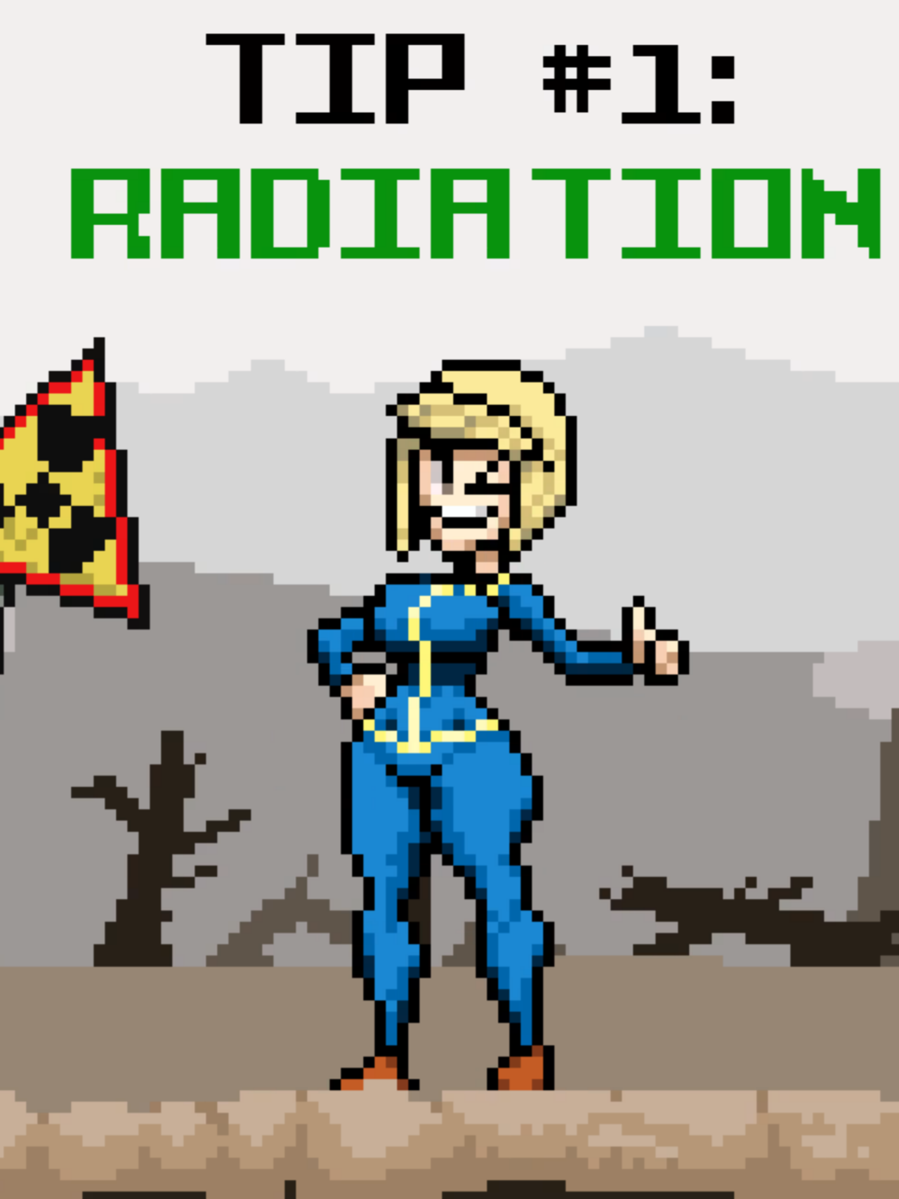 beWARE RADIATION!!!!  Song: Jingle Jangle Jingle #fallout #fallout4 #falloutnewvegas #pixel #pixelart #animation #fyp #fypage #fypsounds