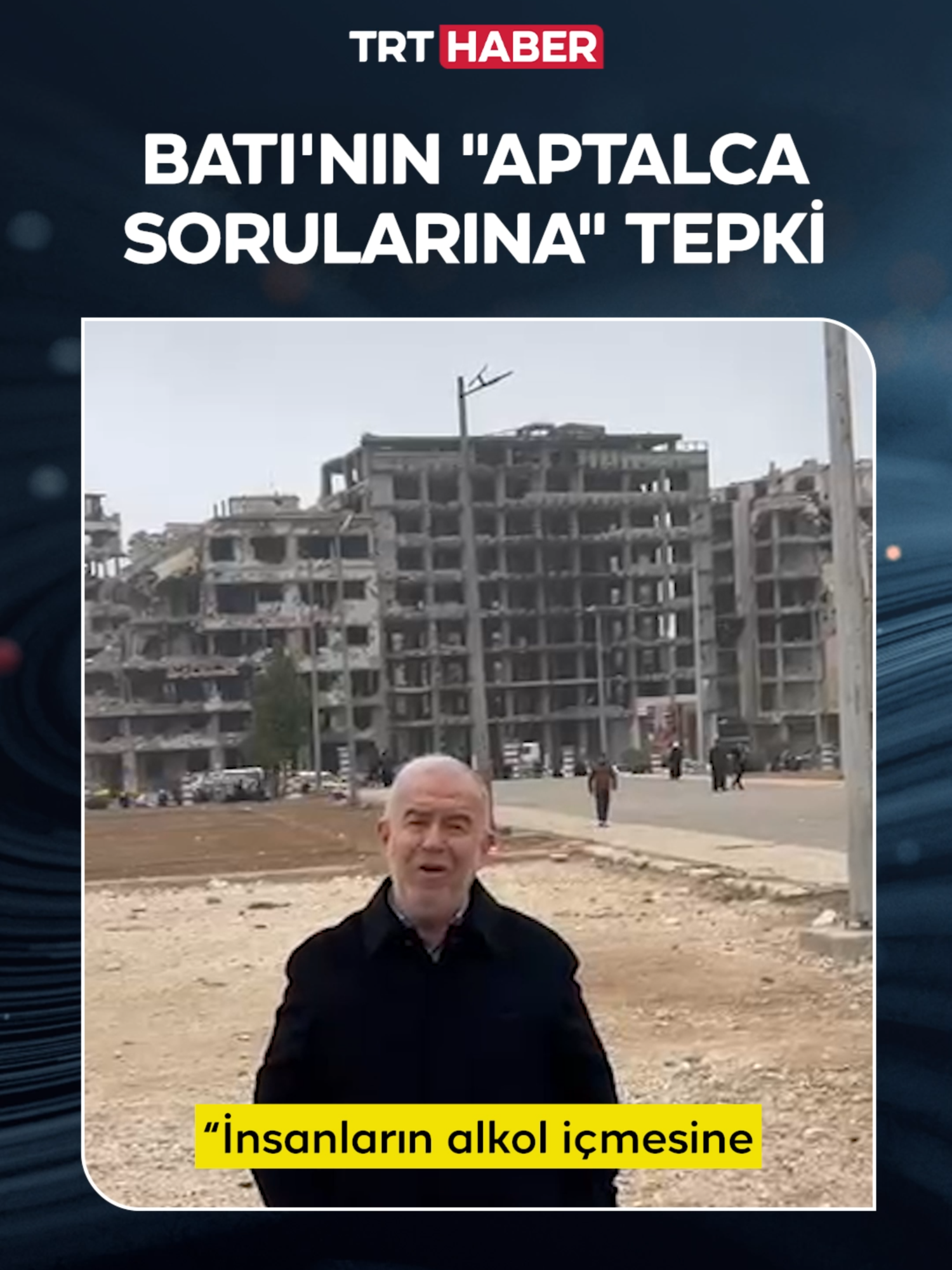 “Milyonlarca Suriyeli öldürüldü, hapse atıldı, mülteci oldu; görmediniz. Şimdi gelip ‘İnsanların alkol içmesine izin verecek misiniz? Kadınların açık olmasına izin verecek misiniz?’ gibi aptalca sorular soruyorsunuz!” Bir Suriyeli, Batı medyasının ikiyüzlülüğüne tepki gösterdi.